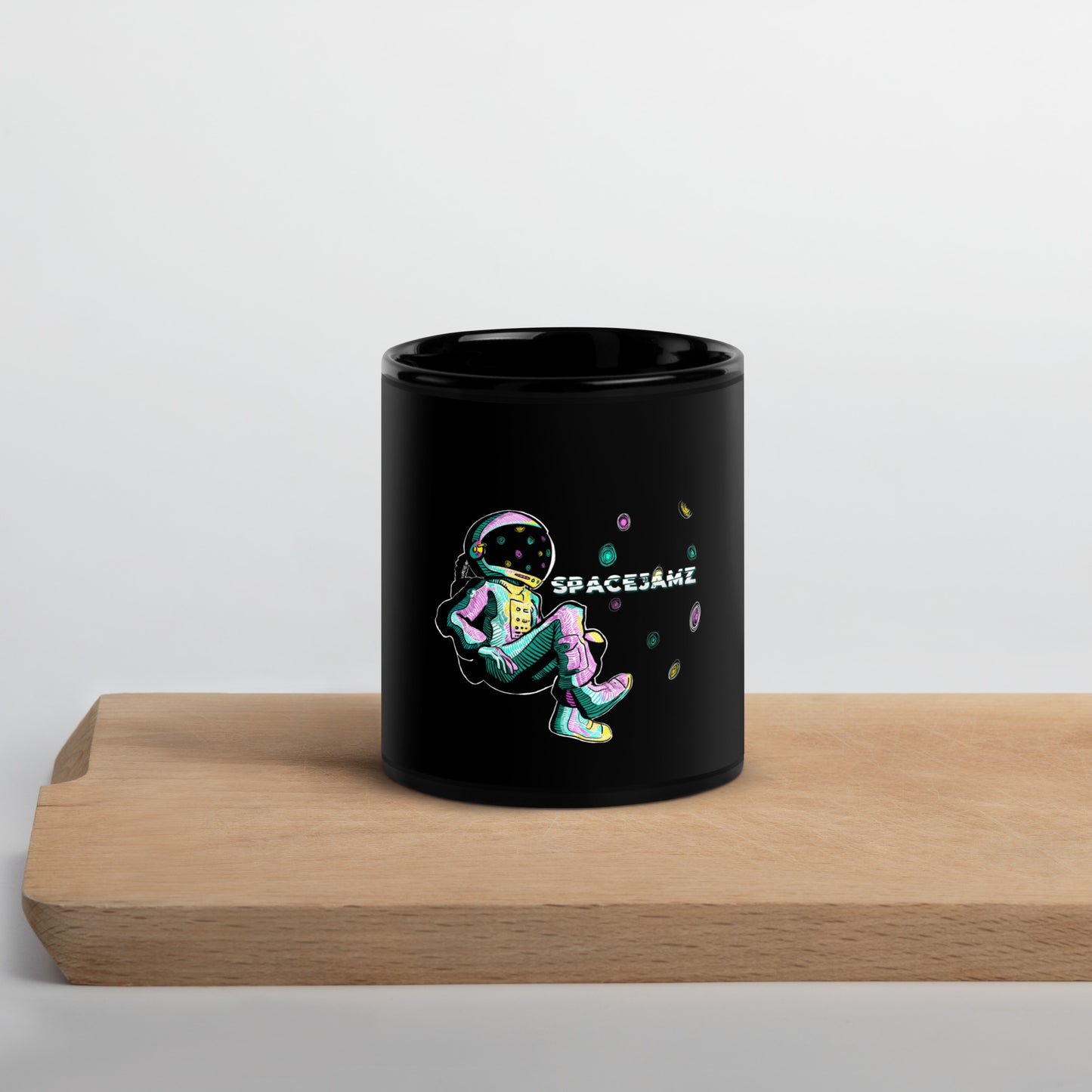 Glossy Black Spacejamz Mug