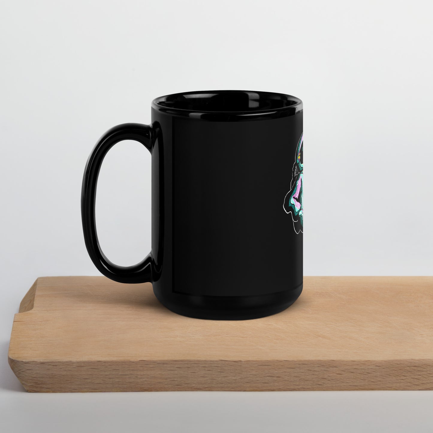 Glossy Black Spacejamz Mug