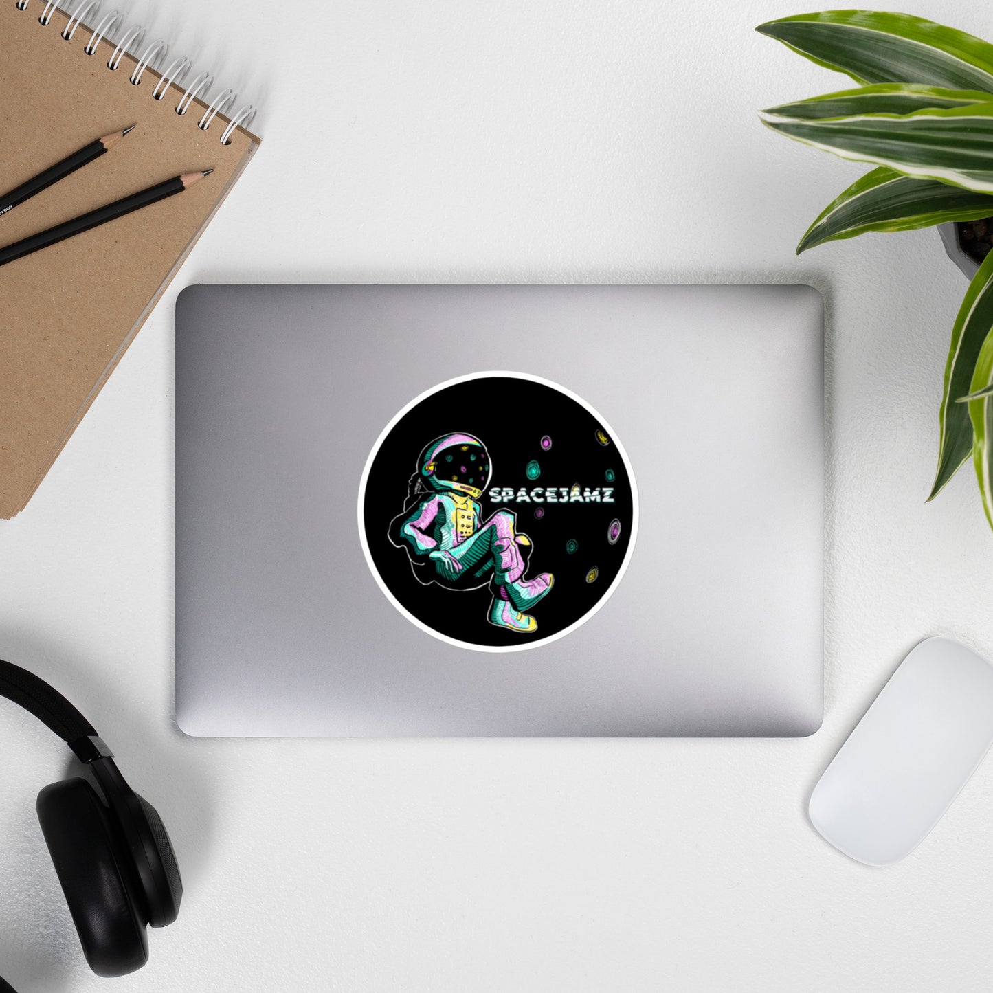 Bubble-free Spacejamz sticker